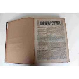 Národní politika 1911, ročník XXIX [4] (červenec, srpen) [noviny, deník, Rakousko Uhersko, mj. Povstání v Albánii, Jubilejní dělnická výstava na Kladně, Sjezd slovanských novinářů v Bělehradě, Zmatky v Persii)