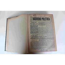 Národní politika 1916, ročník XXXIV (leden-březen) [noviny, deník, první světová válka, mj. Válka světová, Boje v Dardanelách, Válečná výstava v Praze, Krise v Itálii a Francii, boje ve východní Haliči)