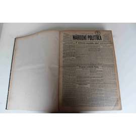 Národní politika 1931, ročník XLIX (září-říjen) (noviny, deník, první republika, mj. O uznání sovětského Ruska, Pobělohorští emigranti v Gronsku, Povodně v Anglii, Gandhi, Malíř Kupka šedesátníkem V den výročí Svoobody 1931)