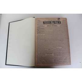 Národní politika 1930 roč. XLVIII (březen-duben) (noviny, deník, první republika, mj. Jubilem naší ústavy, President pro silnou armádu, Masaryk - 80 let, Alois Jirásek - úmrtí, Konference v Paříži, První divadlo v Ankaře; inzerce lunapark Eden)