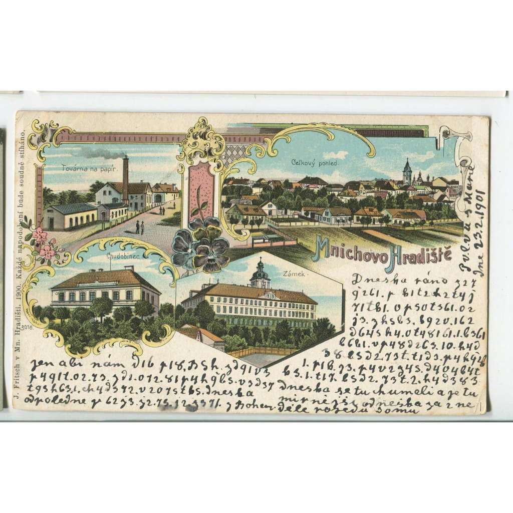 Mnichovo Hradiště, Mladá Boleslav, litografie, továrna, papírna