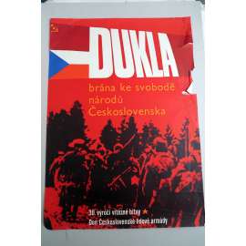 Plakát - Dukla - armáda - komunismus, propaganda - 30. výročí, armáda, den ČSLA