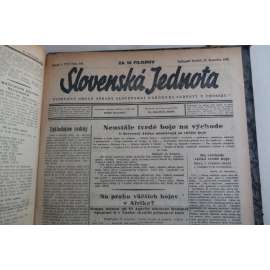 SLOVENSKÁ JEDNOTA, 2. pololetí 1942 - slovenské noviny z války (150 čísel)