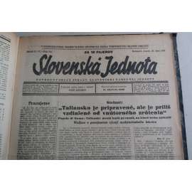 SLOVENSKÁ JEDNOTA 1. pololetí 1943 slovenské noviny z války (144 čísel)