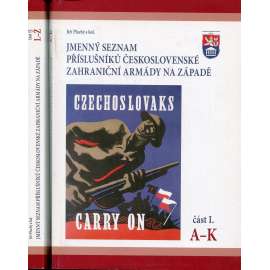 Jmenný seznam příslušníků československé zahraniční armády na Západě I. a II. (2 svazky)