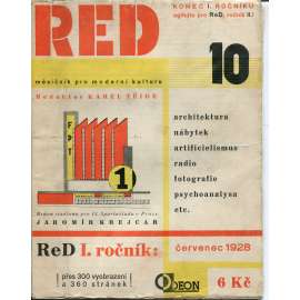 ReD Revue Devětsilu roč. 1., č. 10 (1928) Měsíčník pro moderní kulturu (Revue Svazu Moderní Kultury Devětsil)