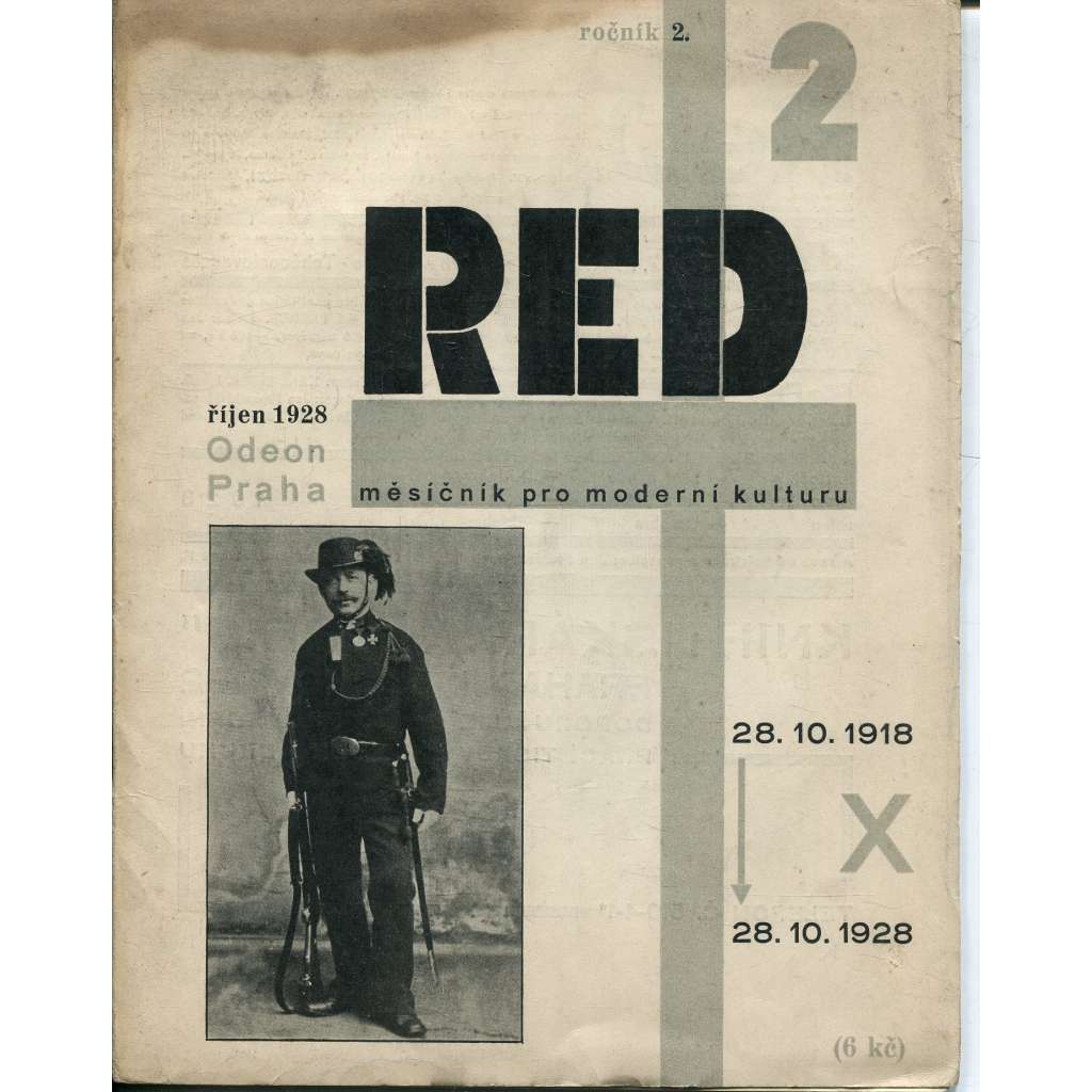 ReD Revue Devětsilu roč. 2., č. 2 (1928) Měsíčník pro moderní kulturu (Revue Svazu Moderní Kultury Devětsil)