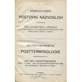 Německo-české poštovní názvosloví  / Deutsch-Böhmische Postterminologie