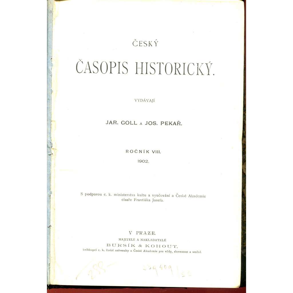 Český časopis historický, ročník VIII./1902