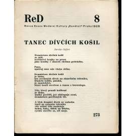 ReD, ročník 1., číslo 8/1928. Revue Svazu Moderní Kultury "Devětsil" Praha (bez obálky)