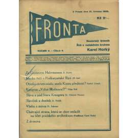 Fronta, ročník V., číslo 6/1932 (Nezávislý týdeník)