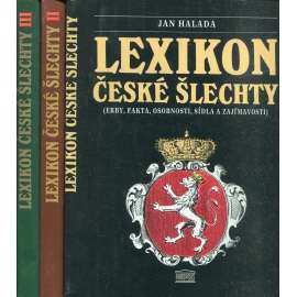 Lexikon české šlechty I. - III. (3 svazky)