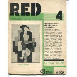 ReD, číslo 4/1928. Měsíčník pro moderní kulturu (Revue Svazu Moderní Kultury "Devětsil" Praha )