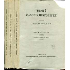 Český časopis historický, ročník XLIV./1938, sešit 1-4 (3 svazky)