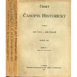 Český časopis historický, ročník XXI./1915, sešit 1-4 (3 svazky) - celý ročník