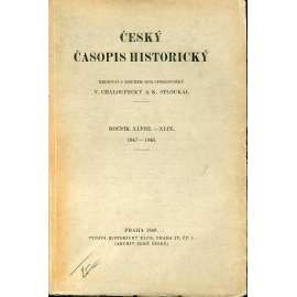 Český Časopis Historický – roč. XLVIII. - XLIX. 1947-1948 (České dějiny, historie, mj. Hitler a Čechy, Kdo vymohl Čechům dekret Kutnohorský, Kdy byla Morava připojena k českému státu, aj.)