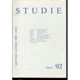 Studie, číslo 92, ročník II./1984 (exilové vydání)