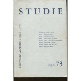 Studie, číslo 73, ročník I./1981 (exilové vydání)