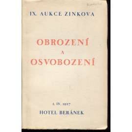 Obrození a osvobození (IX. Zinkova knižní aukce) - podpis Karel Zink