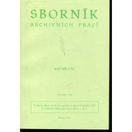 Sborník archivních prací, ročník LXI., číslo 1/2011