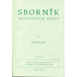 Sborník archivních prací, ročník XXXX., číslo 1/1990