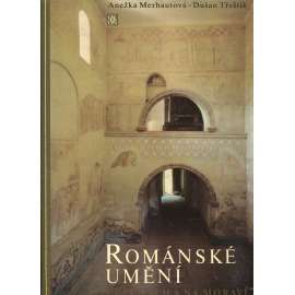 Románské umění v Čechách a na Moravě [Obsah: Přemyslovci, středověk, český stát, společnost, kultura a umění 9.-13.st., křesťanství; románská architektura, nástěnná, knižní malba, kostely, rotundy, umělecké řemeslo;mj.i Milevsko, Třebíč, Pražský hrad Říp]