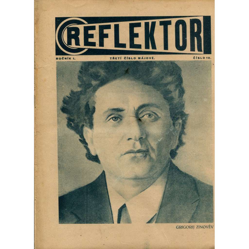 Reflektor, ročník I., číslo 10 (časopis, staré noviny, 1. republika)