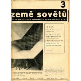 Země sovětů, časopis společnosti pro hospodářské a kulturní sblížení s SSSR, ročník III., číslo 3/1934 (1. republika, noviny)