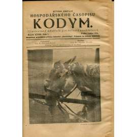 Hospodářský časopis Kodym, ročník XXXIII., číslo 1-10/1936 (koně, zemědělství)