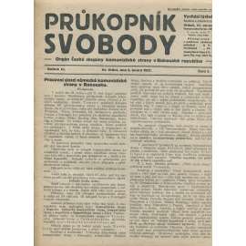 Průkopník svobody, ročník III., číslo 5/1921. Orgán české skupiny komunistické strany v Rakouské republice (1. republika, noviny)