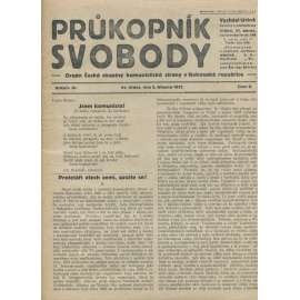 Průkopník svobody, ročník III., číslo 9/1921. Orgán české skupiny komunistické strany v Rakouské republice (1. republika, noviny)