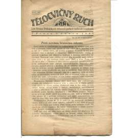 Tělocvičný ruch. Ročník XIV., číslo 3/1920. List svazu dělnických tělocvičných jednot československých (1. republika, staré noviny)