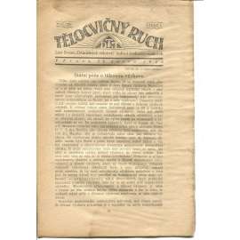 Tělocvičný ruch. Ročník XIV., číslo 4/1920. List svazu dělnických tělocvičných jednot československých (1. republika, staré noviny)