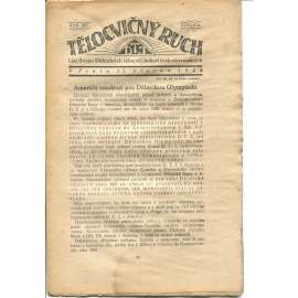 Tělocvičný ruch. Ročník XIV., číslo 6/1920. List svazu dělnických tělocvičných jednot československých (1. republika, staré noviny)