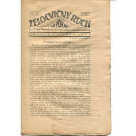 Tělocvičný ruch. Ročník XIV., číslo 7/1920. List svazu dělnických tělocvičných jednot československých (1. republika, staré noviny)