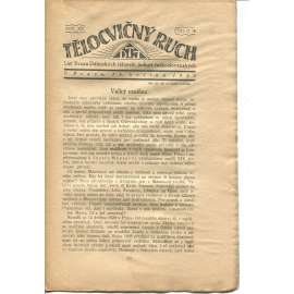 Tělocvičný ruch. Ročník XIV., číslo 10/1920. List svazu dělnických tělocvičných jednot československých (1. republika, staré noviny)