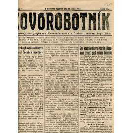 Kovorobotník, ročník IV., číslo 23/1922 (1. republika, noviny, text slovensky) - Odborový časopis Sväzu kovorobotníkov v Československej Republike (odbory)