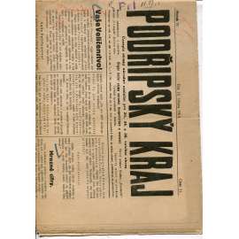 Podřipský kraj, ročník IV., číslo 11/1913. Časopis strany národně sociální pro 20., 34. a 36. volební okres (noviny)