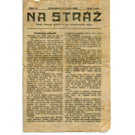 Na Stráž, číslo 19/1920. Divizionnaja. Časopis věnovaný vnitřním otázkám československého vojska (noviny, časopis, 1. republika)