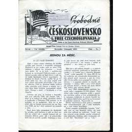 Svobodné Československo, ročník XXXIII., číslo 1/1971 / Free Czechoslovakia (exil, časopis, noviny)