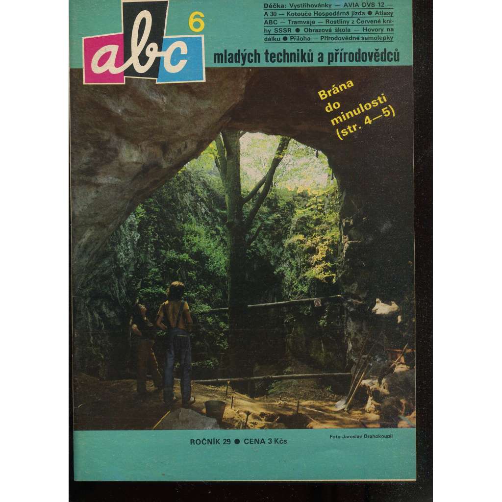 Časopis ABC, č. 6, roč. 29 (1984) - Obsahuje vystřihovací modely - déčka [Jedno číslo časopisu. Obsahuje všechny vystřihovací modely na polokartonu - déčka]