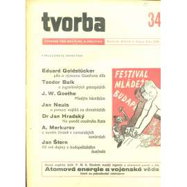 Tvorba – Týdeník pro kulturu a politiku, ročník XVIII., číslo 34/1949 (časopis, noviny)