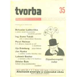 Tvorba – Týdeník pro kulturu a politiku, ročník XVIII., číslo 35/1949 (časopis, noviny)