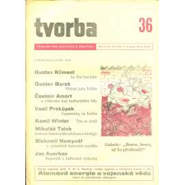 Tvorba – Týdeník pro kulturu a politiku, ročník XVIII., číslo 36/1949 (časopis, noviny)