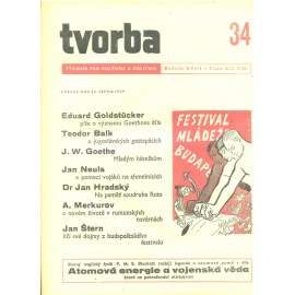 Tvorba – Týdeník pro kulturu a politiku, ročník XVIII., číslo 34/1949 (časopis, noviny)