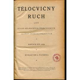 Tělocvičný ruch, Ročník XIV., číslo 1-24/1920. List svazu dělnických tělocvičných jednot československých (1. republika, staré noviny)