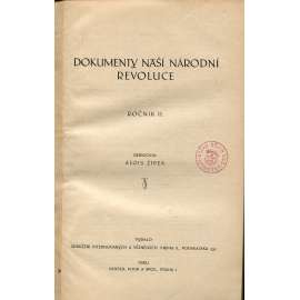 Dokumenty naší národní revoluce, ročník II./1924-1925 (legie, 1. sv. válka)