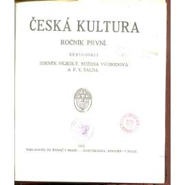 Česká kultura, I. ročník 1912/1913 (časopis)