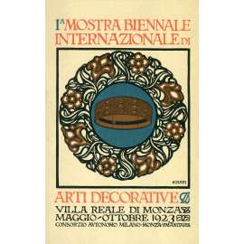 Mostra Biennale Internazionale Arti Decorative (Mezinárodní bienále dekorativního umění, pozvánka, výstava, Monza)