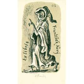 Exlibris František Nový Cyril Bouda (1901 - 1984) Litografie, podepsaná